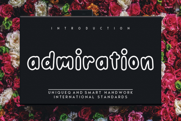 Admiration Font: A Timeless Display Typeface for Crafters