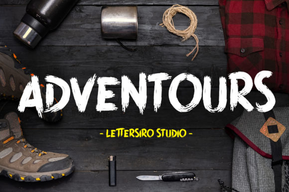 Adventours Font Review: A Bold Display Typeface for Creative Projects