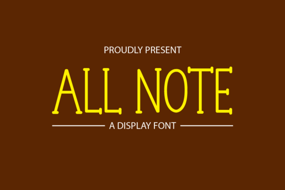 All Note Font: A Handwritten Typeface for Memorable Digital Marketing