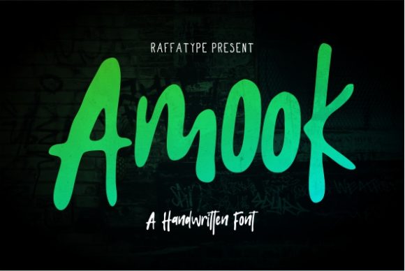 Amook Display Font Review: A Joyful Typeface for Creative Content