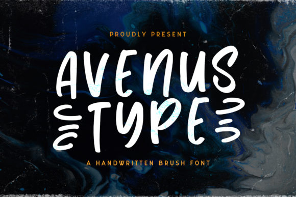 Avenus Type Font for Handmade Creations and Display Designs