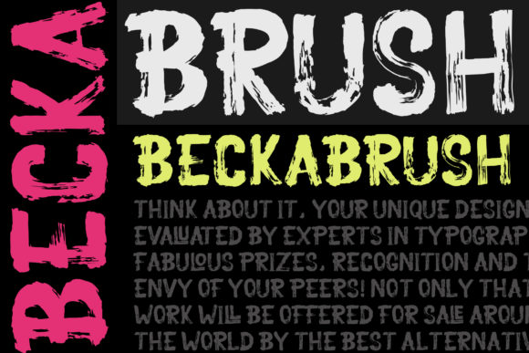 Becka Brush Font Review for Creative Branding Projects