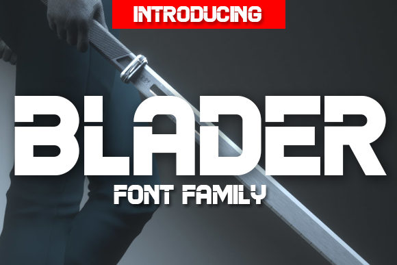 Blader: A Bold Display Font for Modern Designers