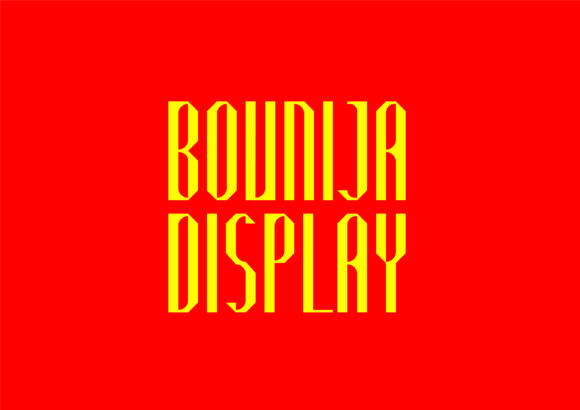 Bounija Display Font for Creative Branding and Design Projects