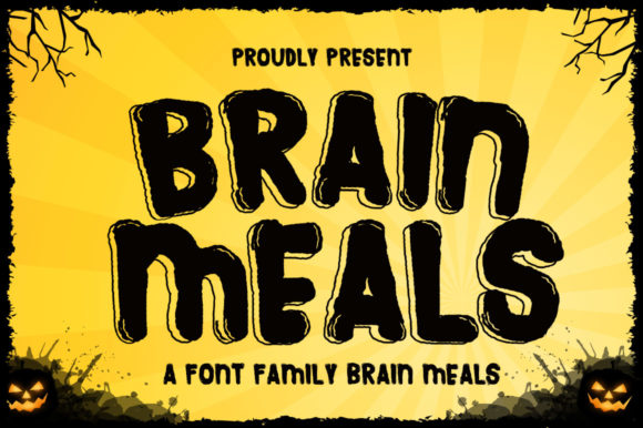 Brain Meals Font: A Display Typeface for Creative Product Makers