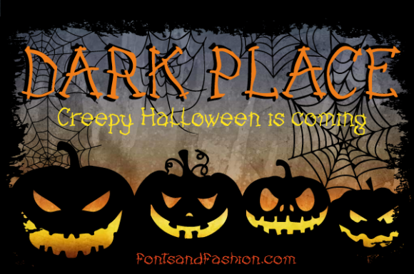 Dark Place Font: A Spooky Display Typeface for Creative Projects