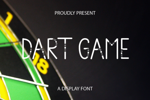 Dart Game Font: A Handcrafted Display Typeface for Bold Branding