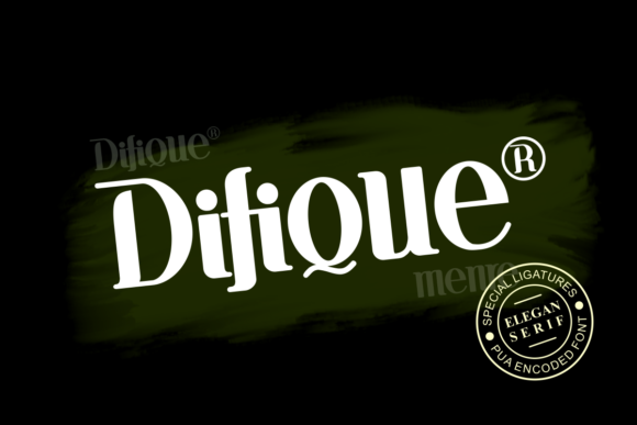 Difique Menre Font for Stylish and Professional Branding