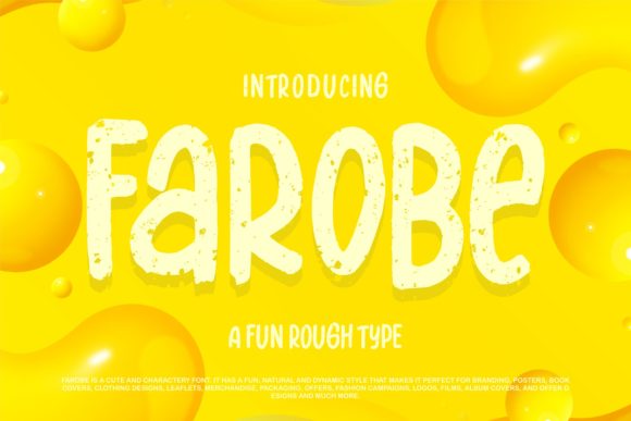 Farobe Display Font: Elevating Editorial Design with a Rough Elegance