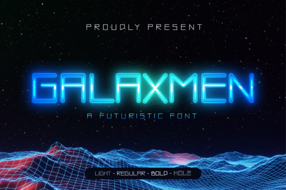Galaxmen Font: A Futuristic Typeface for Editorial Design