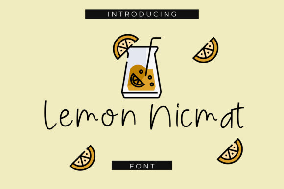 Lemon Nicmat Font for Small Business Branding and Marketing