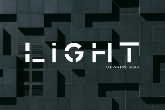 Light Display Font for Creative Campaigns