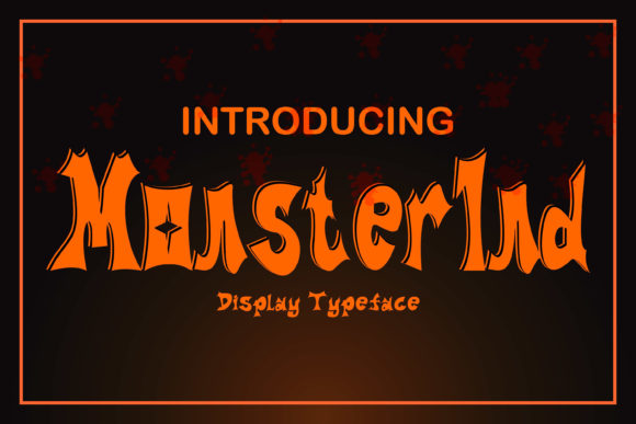 Monsterind Font: A Spooky Display Typeface for Creative Branding