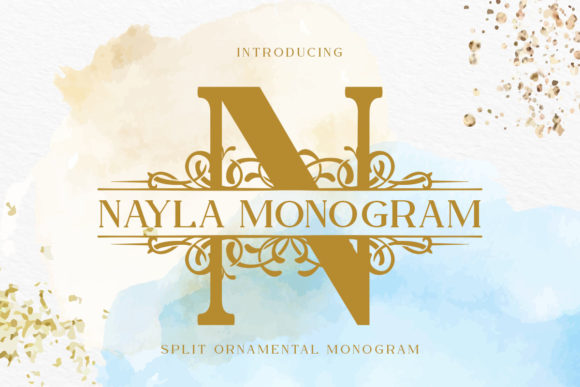 Nayla Monogram: A Timeless Display Font for Creative Projects
