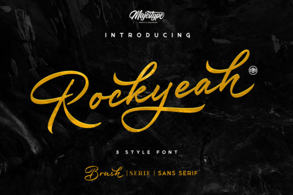 Rockyeah Display Font for Creative Product Makers