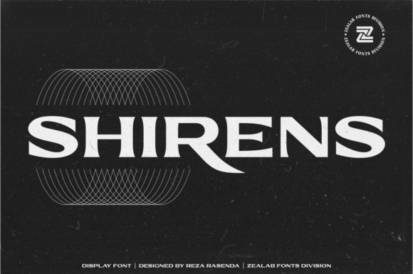 Shirens Display Font for Bold Editorial Design