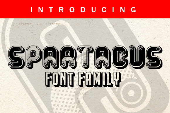 Spartacus Display Font for Creative Projects