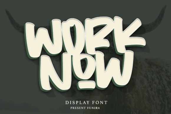 Worknow: A Bold Display Font for Memorable Branding